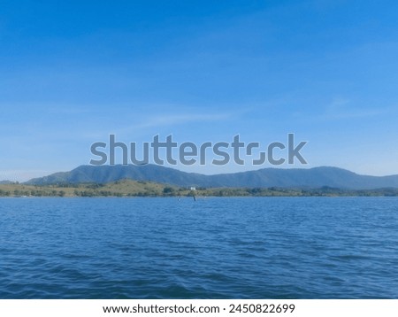 natural scenery at the Riam Kanan reservoir, South Kalimantan Royalty-Free Stock Photo #2450822699