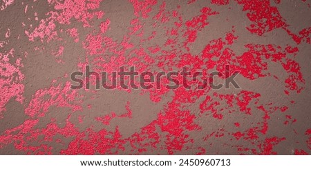 Red-gray stone wall surface. texture decorative Venetian stucco for backgrounds. Top view. Free space for text.