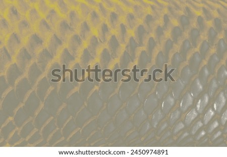 Fish scale, snake skin texture background. Scaly dragon background. Abstract pattern of fish scale scallop. Mermaid scales grey or gray beige tan, glossy shine gloss. snakeskin, crocodile reptile skin