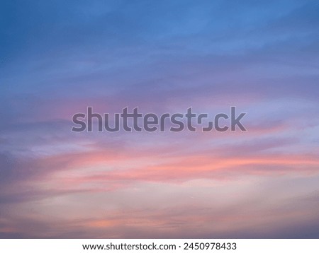 Pastel Sunset Canvas: Wide Aerial Horizon Afterglow - Great for Sky Editing