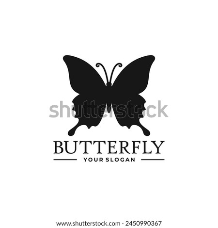 Butterfly logo vector. EPS 10 editable vector