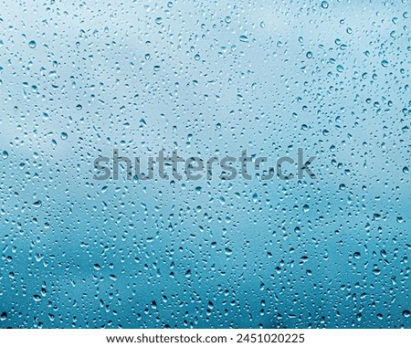 Rain drops on window glass, Natural Pattern of raindrops. Natural pattern of raindrops