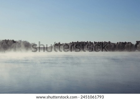 Vuoksi, lake, winter, landscape picture