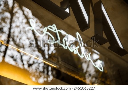 Neon sign in Buenos Aires