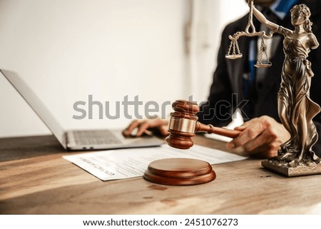 Online consulting in law leverages digital platforms for legal advice and guidance, ensuring access to justice while upholding principles of fairness, equality, accountability in legal proceedings. Royalty-Free Stock Photo #2451076273