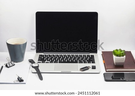 The amazing image of the laptop and business 