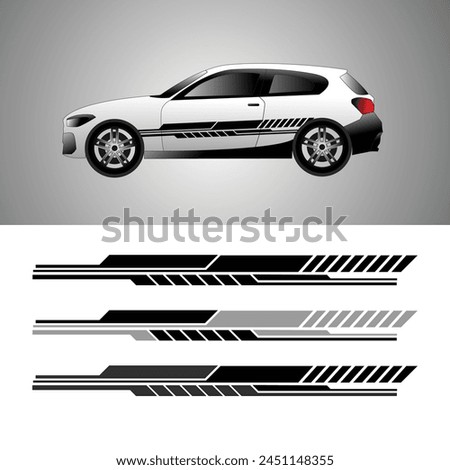 car sticker design vector. car body stickers. background stickers