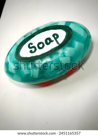 Beautiful Soap with white Particles 