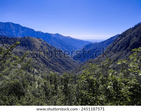 Mountain nature landscape sky blue