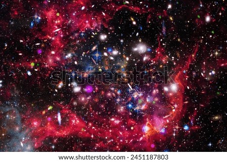 Marvelous galaxy in a deep space. The elements of this image furnished by NASA.

