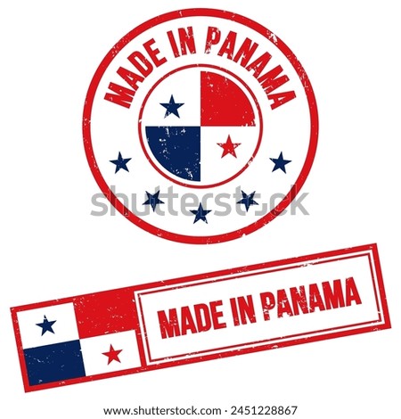 Made in Panama Stamp Sign Grunge Style