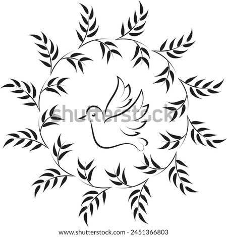 Pentecost Sunday banner with Holy Spirit symbol for invitation card, flyer T Shirt