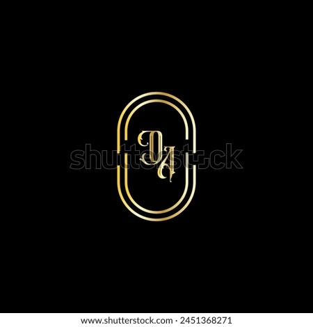 OA creative modern letters logo design template