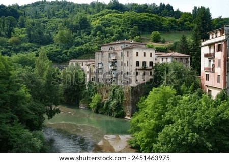 View of Castelnuovo di Garfagnana, in Lucca province, Tuscany, Italy