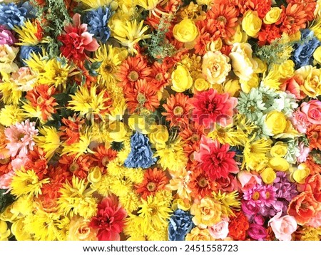 Flower arrangement pattern background material