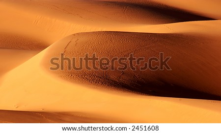 Sand dunes at sunset, Libya