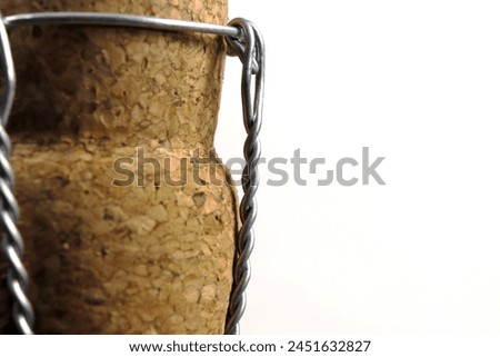 Cork for sparkling and sparkling wines in a wire bridle - muzzle.