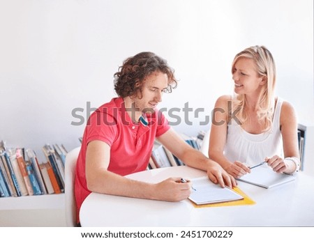 Creative people, teamwork and photograph in meeting, magazine project and support, ideas or planning for startup. Graphic designer, man and woman with print portfolio, teamwork and advertising agency