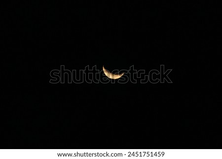half moon with great background