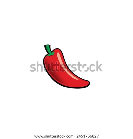 Red chili design vector clip art