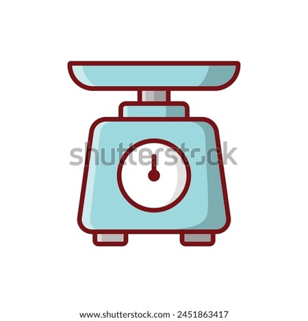 kitchen scale icon vector design template simple and clean