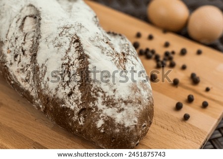 Abstract art food photography, bread shot, photo is selective focus with shallow depth of field, taken at Cairo Egypt