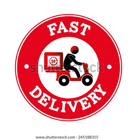 Delivery design over white background, vector illustration.