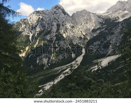 Kamnik Savinja Alps in Slovanian mountains Royalty-Free Stock Photo #2451883211