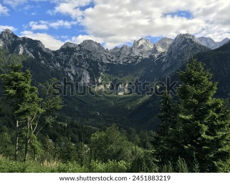 Kamnik Savinja Alps in Slovanian mountains Royalty-Free Stock Photo #2451883219