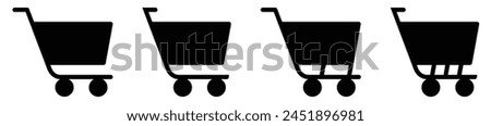Shopping cart icon. Shopping cart vector illustration.