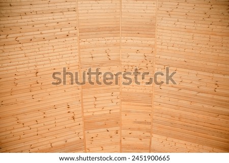 background of wooden vaulted ceiling 