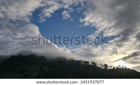 "Mountain" is a photograph that is a mountain landscape. Often shows the beauty and impressiveness of nature. Mountain pictures can be taken from different perspectives.