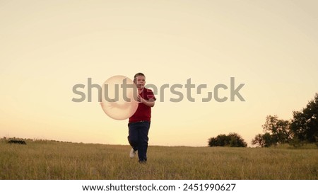 children running park sunset, child playing with ball park, boy running grass sunset, kid dream, happy family, sunset paint picture hope aspirations, games boundless imagination, chasing my dream