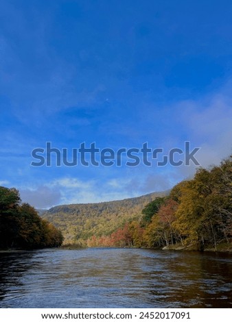 Amazing view fishing day in autumn perfect background picture