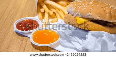 Fast food hamburgers can be eaten quickly.