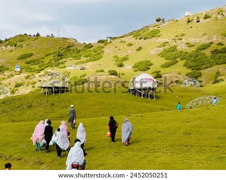 Another place for refreshment people are enjoying a lot at swat mountains the one of best natural view