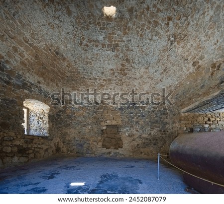 Inside the disinfection kiln of the leper colony (Spinalonga, Crete, Greece) Royalty-Free Stock Photo #2452087079