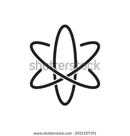nuclear icon vector template illustration logo design
