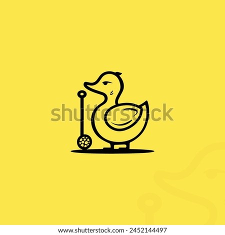 Duck Modern Style Logo - Vector