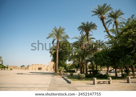 Beautiful landscape of Karnak temple in Luxor, Egypt