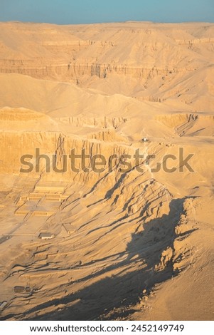 Beautiful views of the majestic Valley of the Kings from a hot air balloon