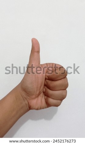 left hand with thumb ok symbol. ok symbol
