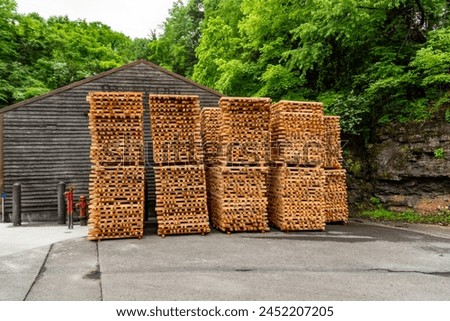 Wood for charcoal preparation of whiskey.