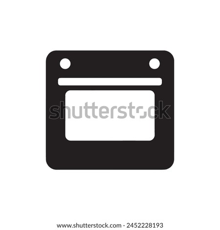 Oven icon. Black Oven icon on white background. Vector illustration