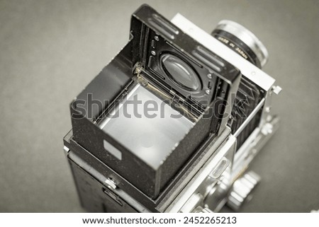 Old analog camera with matrix