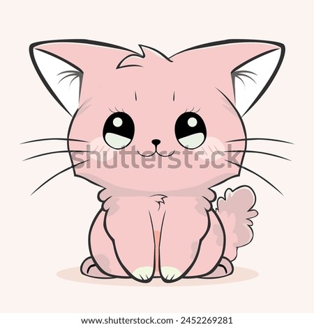 anime cartoon characters cute cats in spring pictures, happy cute, art, animals, kittens, pets, graphics, cats