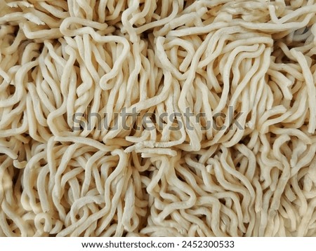 Uncooked Asian Noodles on the Display