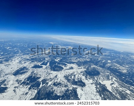 A View form the stratosphere Royalty-Free Stock Photo #2452315703