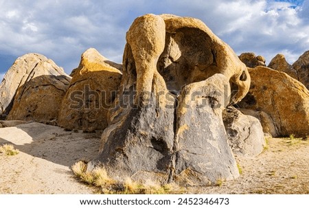 Cyclops Arch and Surrounding Hills, Alabama Hills, National Scenic Area, California, USA Royalty-Free Stock Photo #2452346473