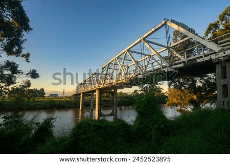 Morpeth Bridge over hunter river, Morpeth, Hunter Valley, NSW, Australia Royalty-Free Stock Photo #2452523895